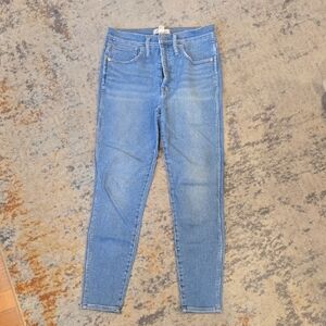 Madewell 10" High-Rise Skinny Crop Light Blue Jeans